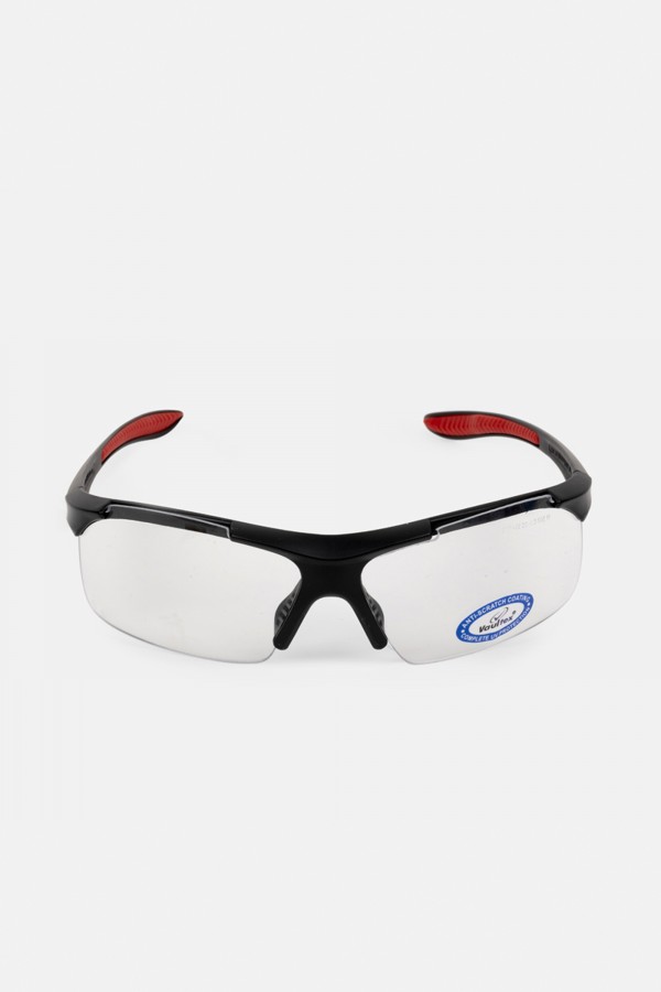 Clear Safety Spectacle Impact Resistant Polycarbonate Lens With 99.9 % UV Protection Anti-Scratch coating 